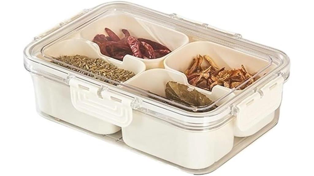 portable snack platter organizer