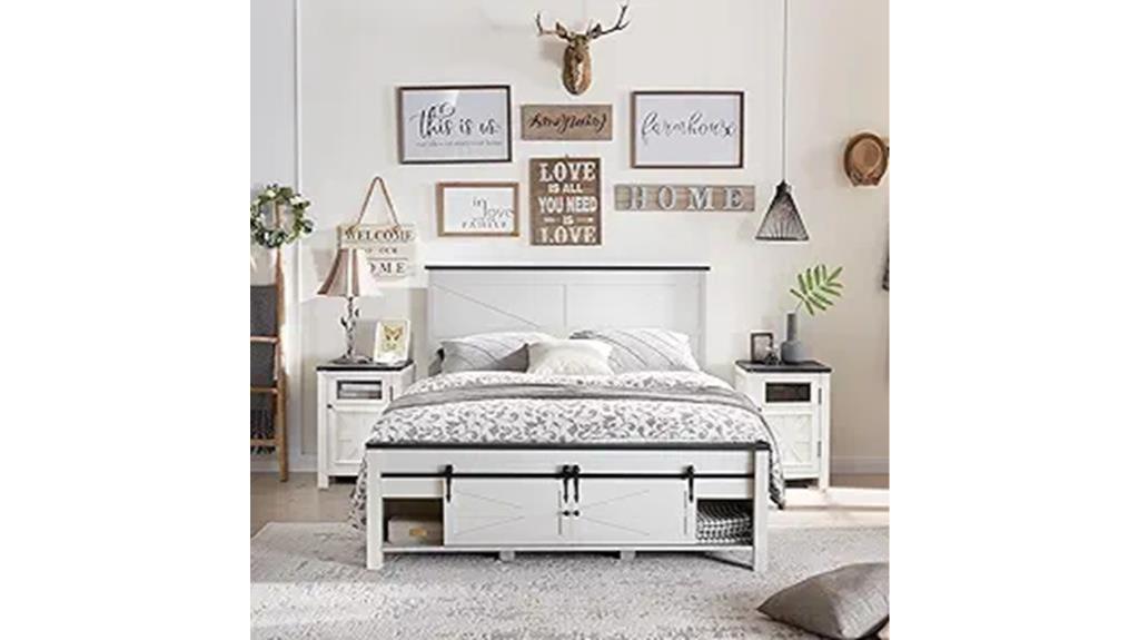 queen size barn door bed