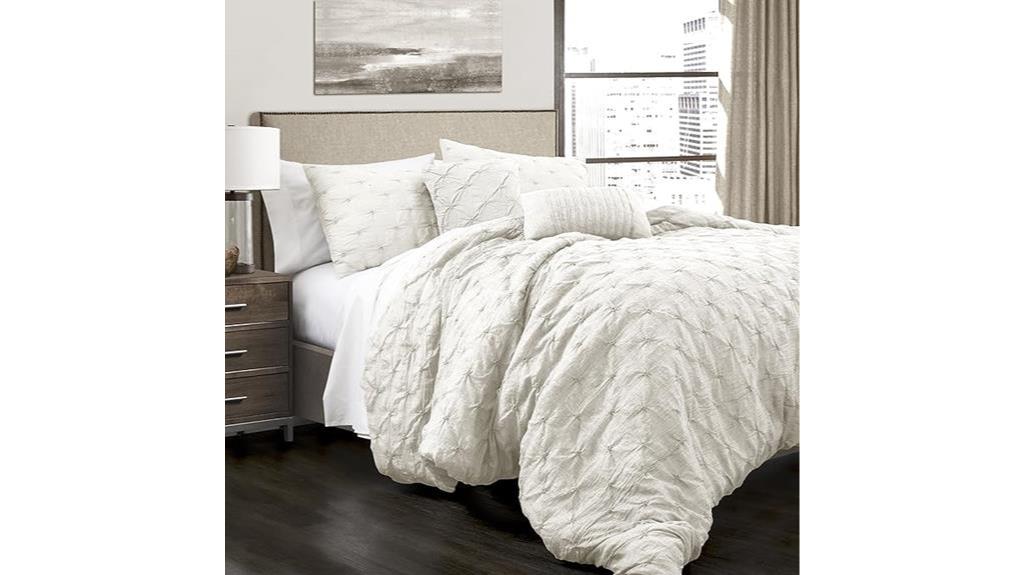 ravello pintuck king bedding