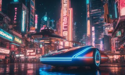 retro futuristic cyberpunk design integration