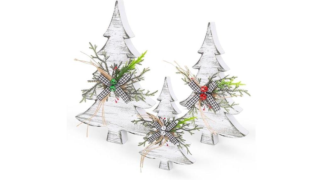 retro wooden christmas decor