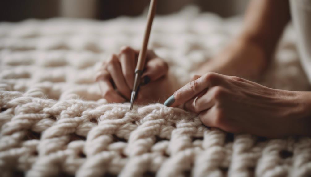 rug making with crochet