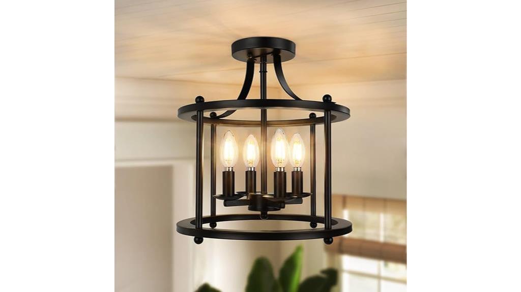 rustic ceiling light fixture