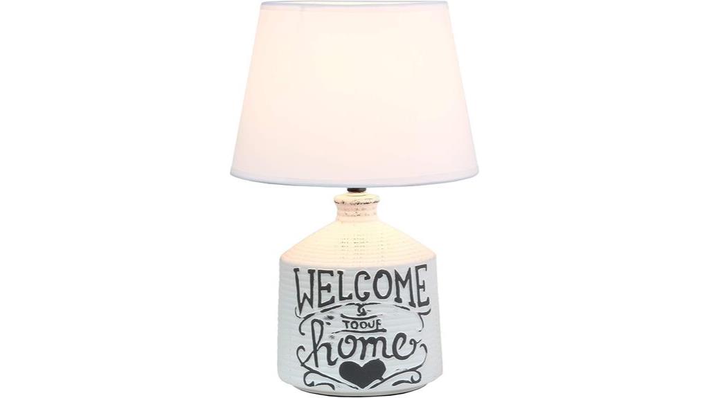 rustic ceramic table lamp