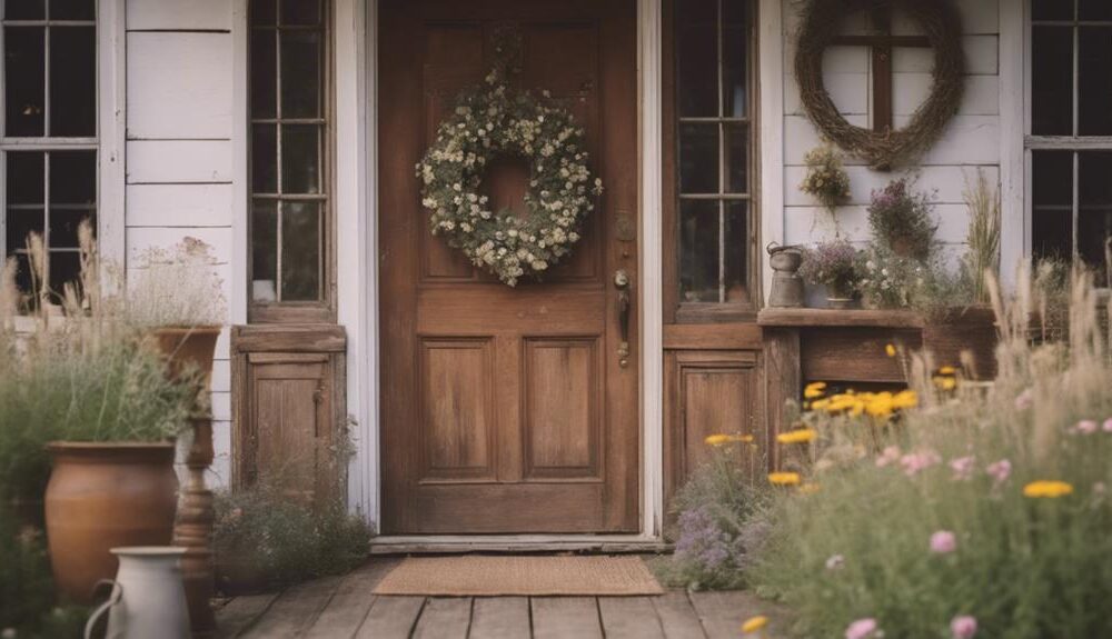 rustic charm front door