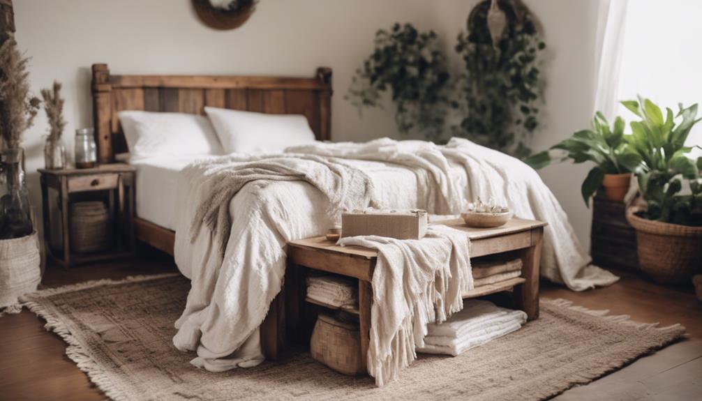 rustic comfortable farmhouse bedroom