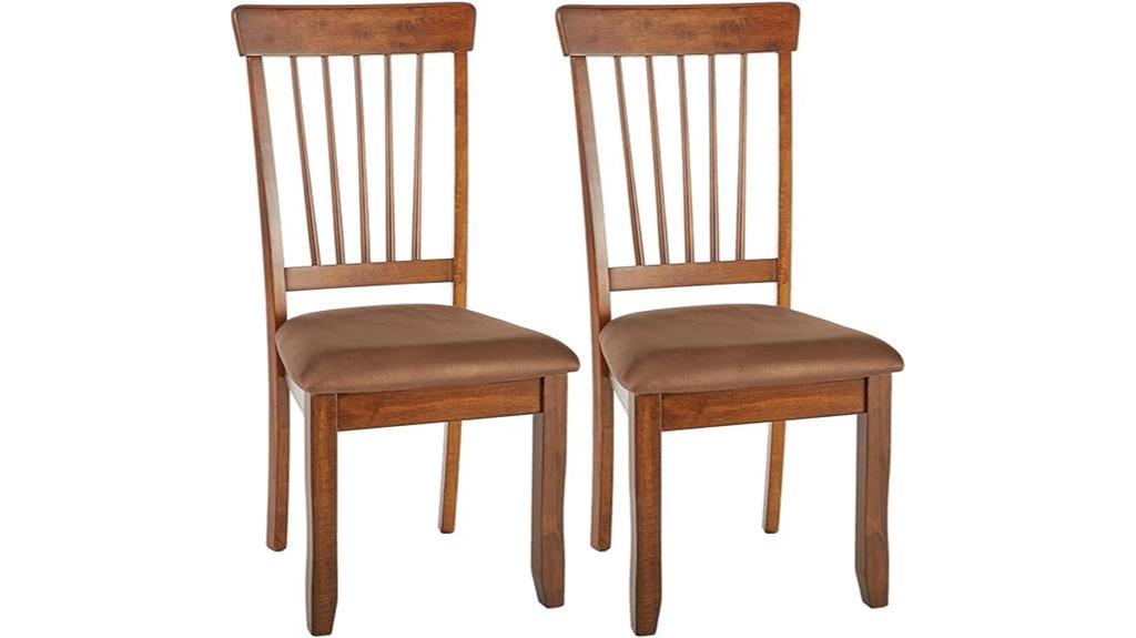 rustic dining chairs set