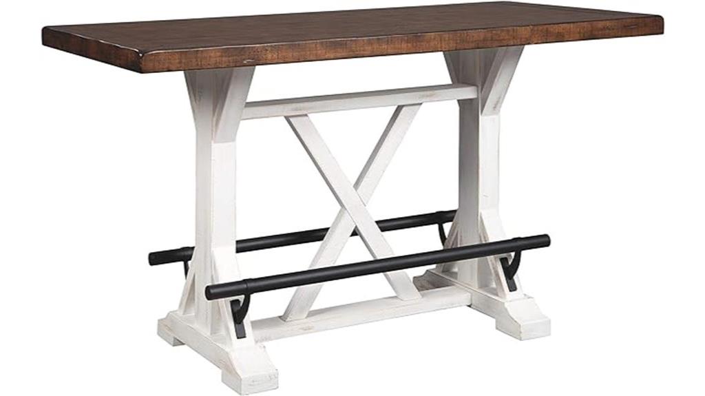 rustic farmhouse counter table