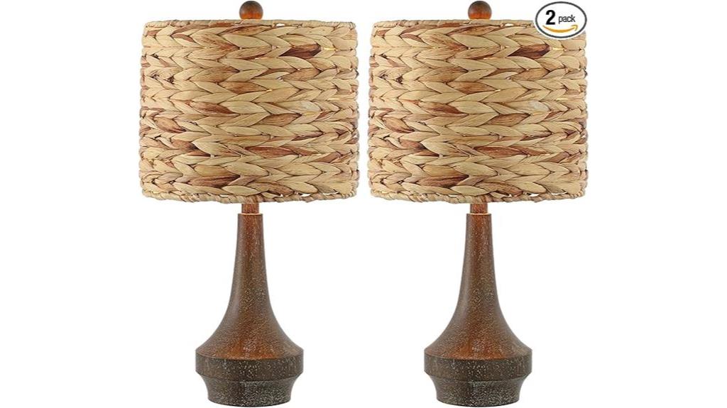 rustic farmhouse led table lamps