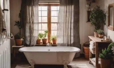 rustic farmhouse shower curtain