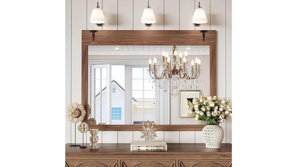 rustic farmhouse wall mirror