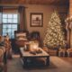 rustic festive farmhouse tree