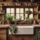 rustic kitchen farmhouse sink