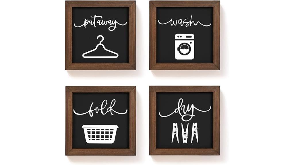 rustic laundry room signs