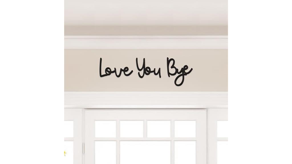 rustic love you sign