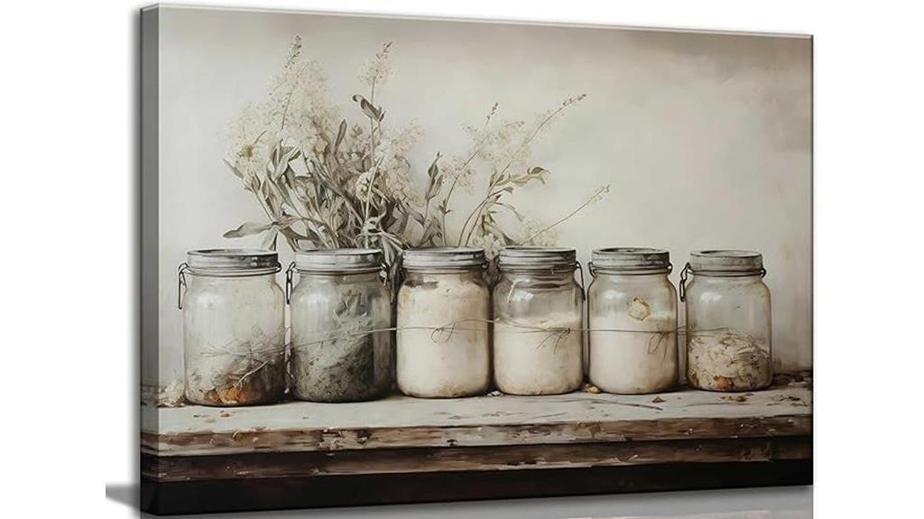 rustic mason jar art