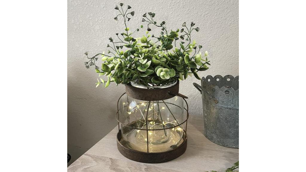 rustic vintage glass vase