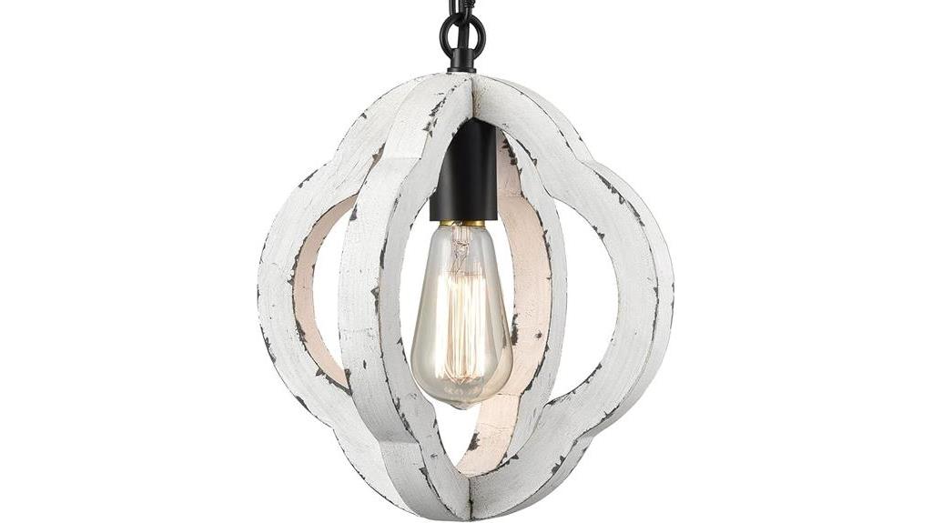 rustic wooden pendant lighting