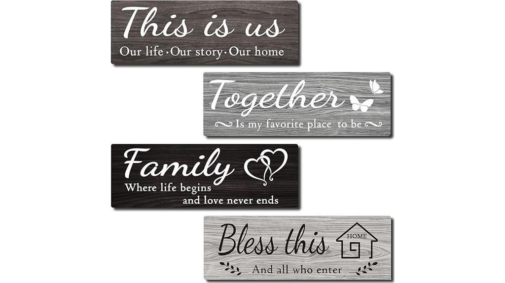 rustic wooden wall signs