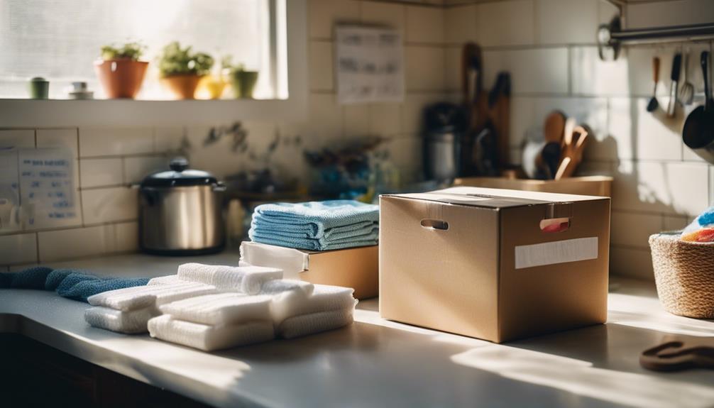 safe kitchen packing techniques