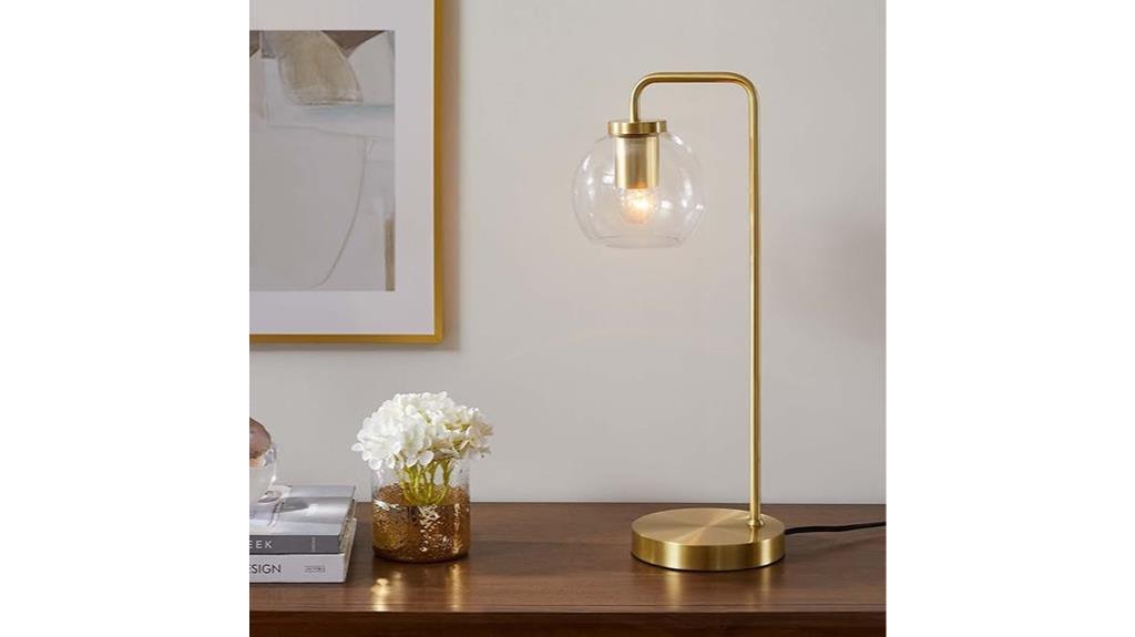 satin brass table lamp