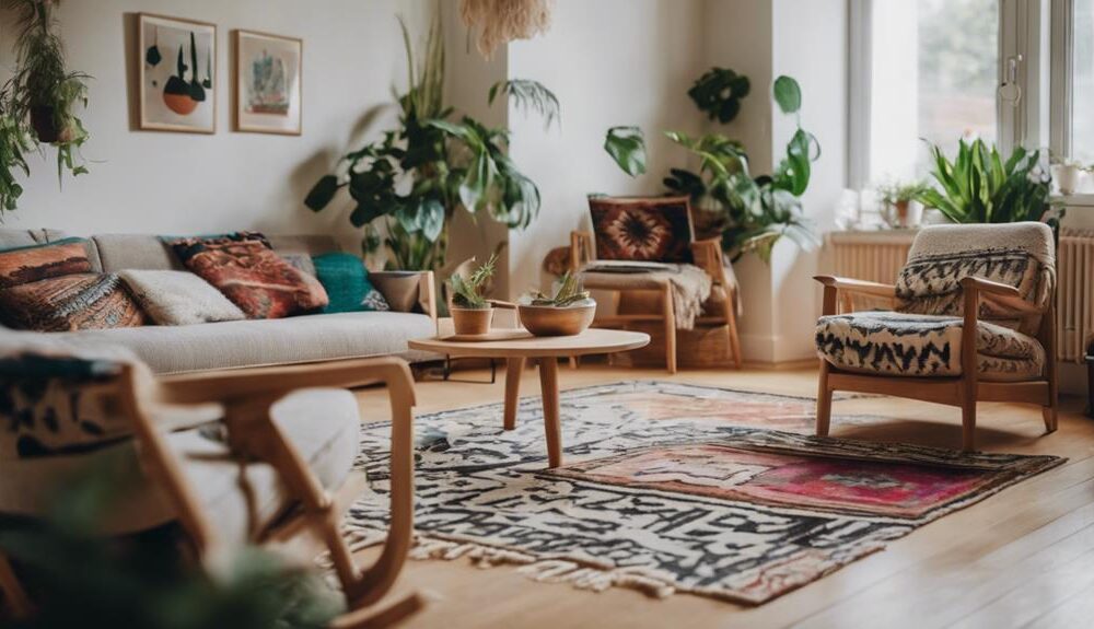 scandinavian bohemian design fusion