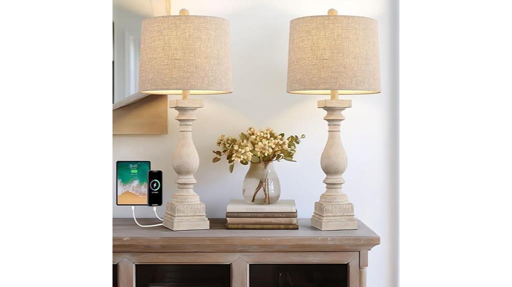 set of 2 lamps