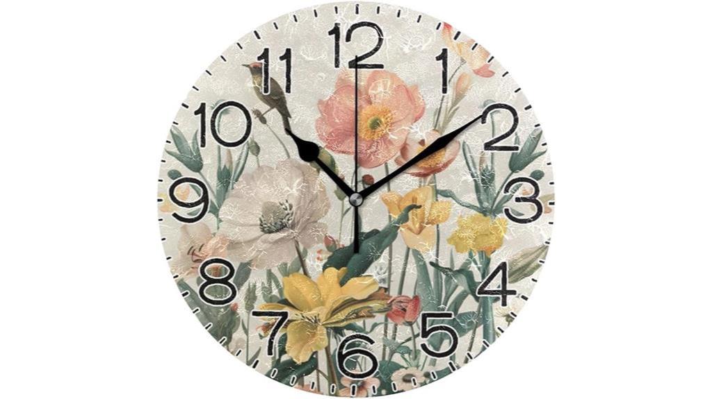 silent spring wall clock