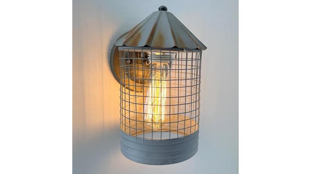 silo farmhouse wall light