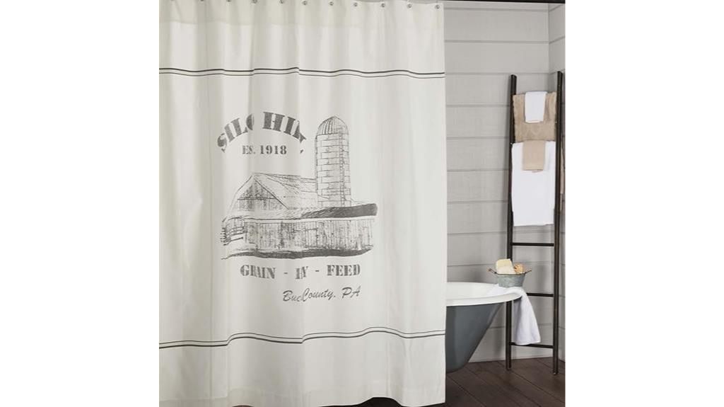 silo hill shower curtain