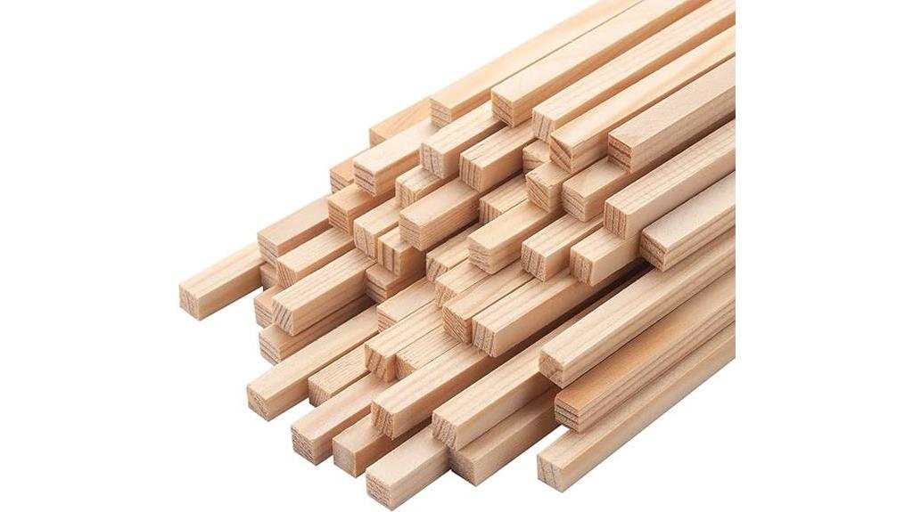 small square wooden dowels