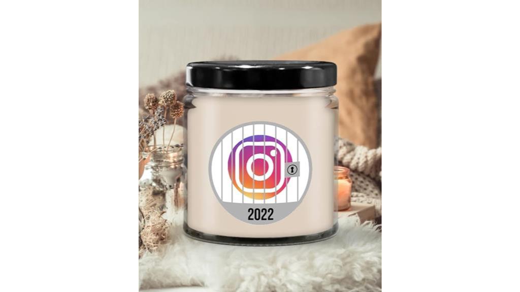 social media influencer s candle