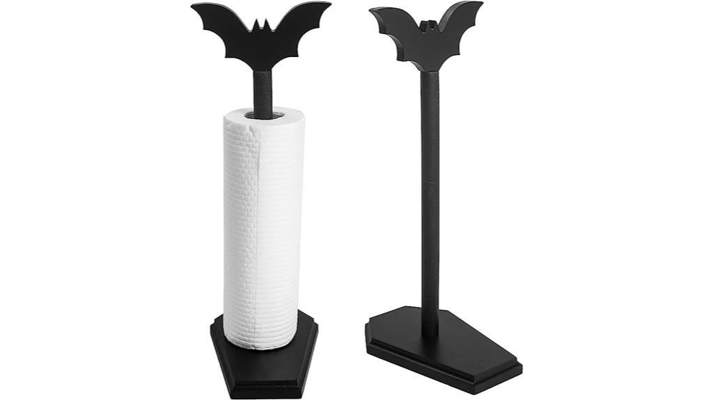 stylish bat themed paper holder