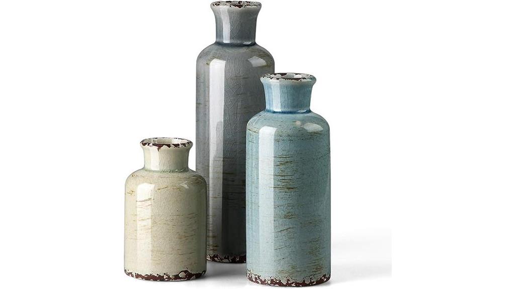 stylish ceramic vase set