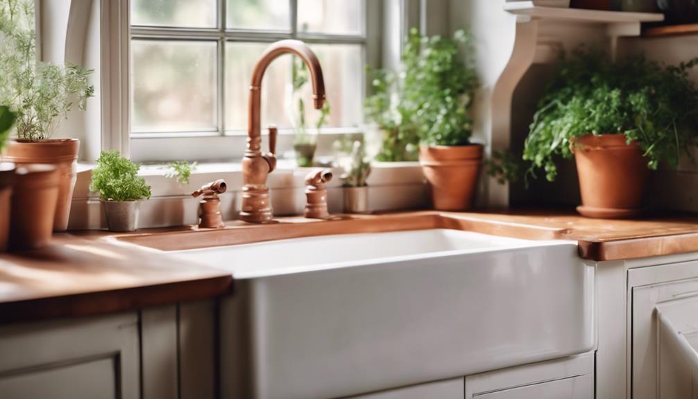 stylish fireclay sink design