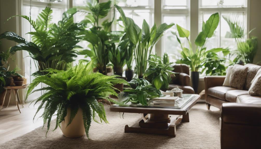 stylish indoor plants enhance breathing