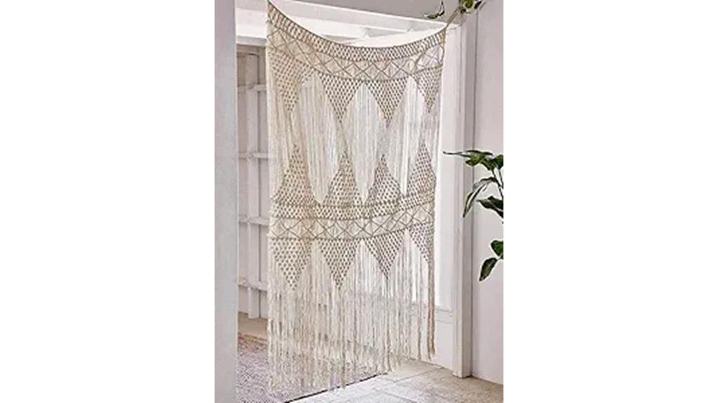 stylish macrame curtain design