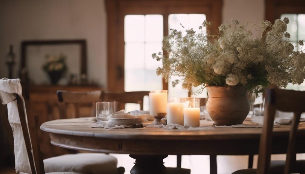 stylish round farmhouse tables