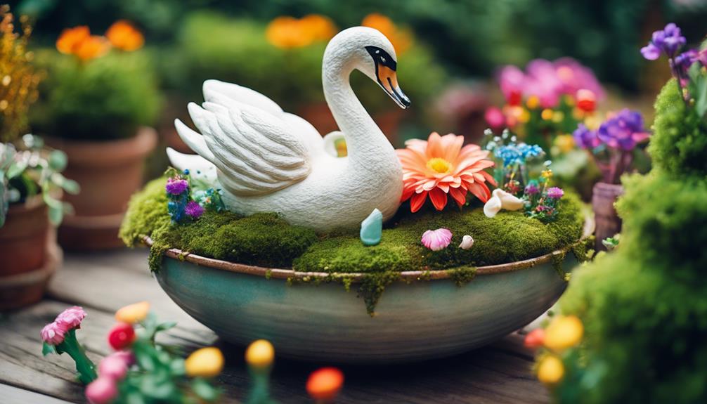 swan pot planters tutorial