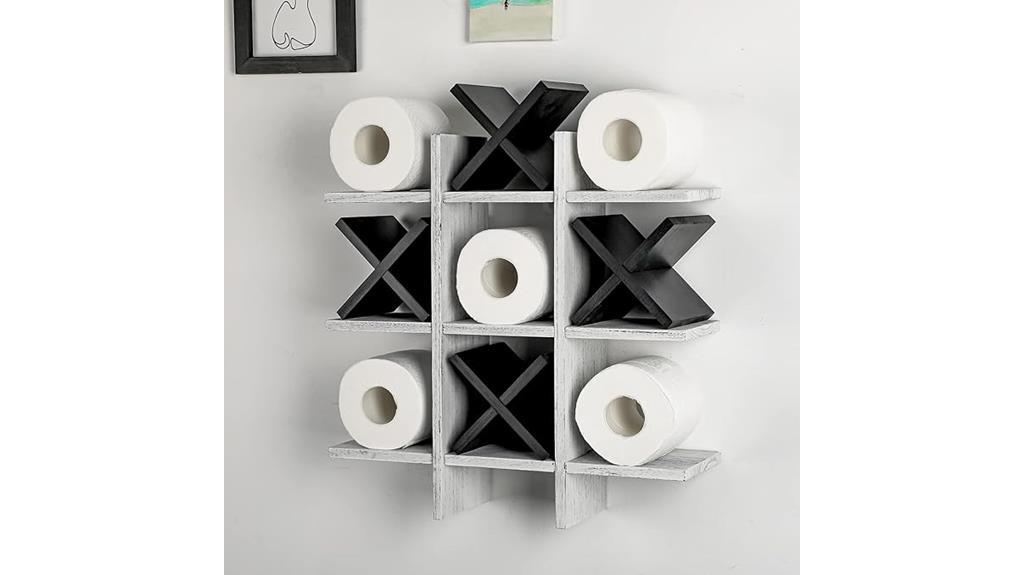 tic tac toe toilet stand