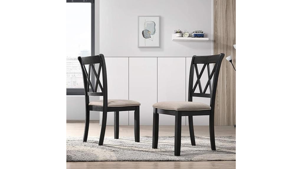 upholstered dining chair set