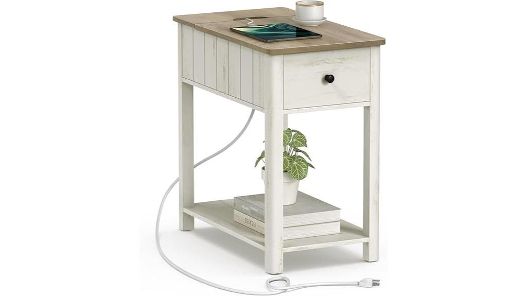 vasagle charging side table