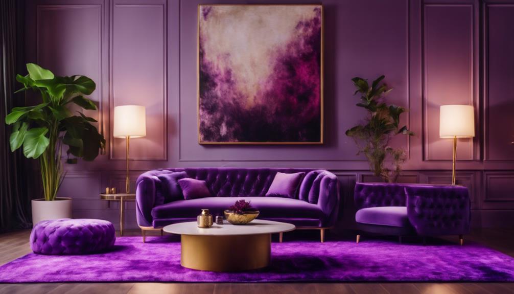 vibrant ultra violet rug