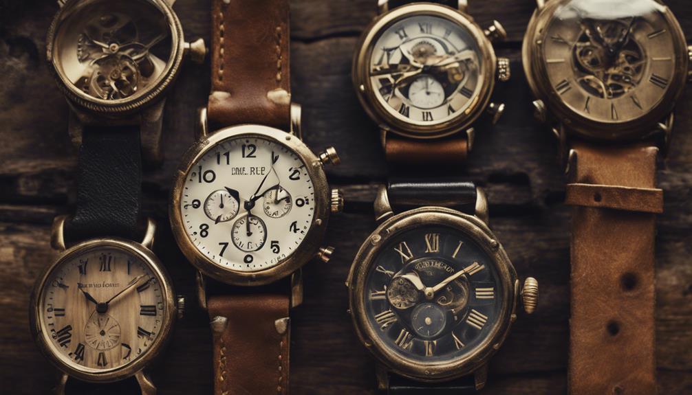 vintage and modern watches