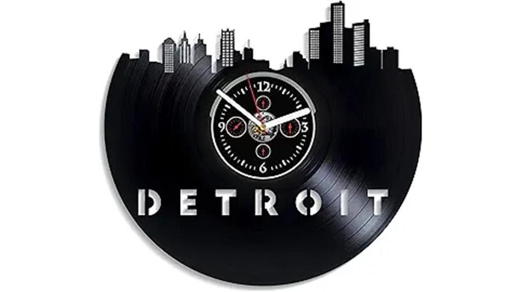 vintage detroit city clock