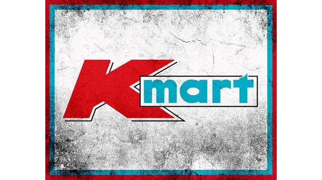 vintage kmart metal sign