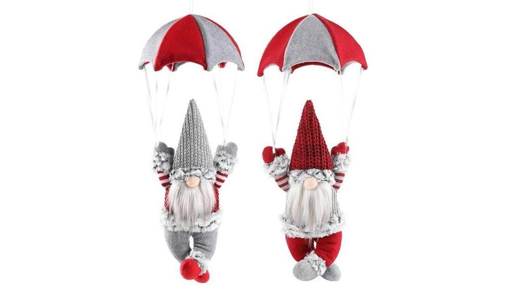 whimsical christmas gnome figurines