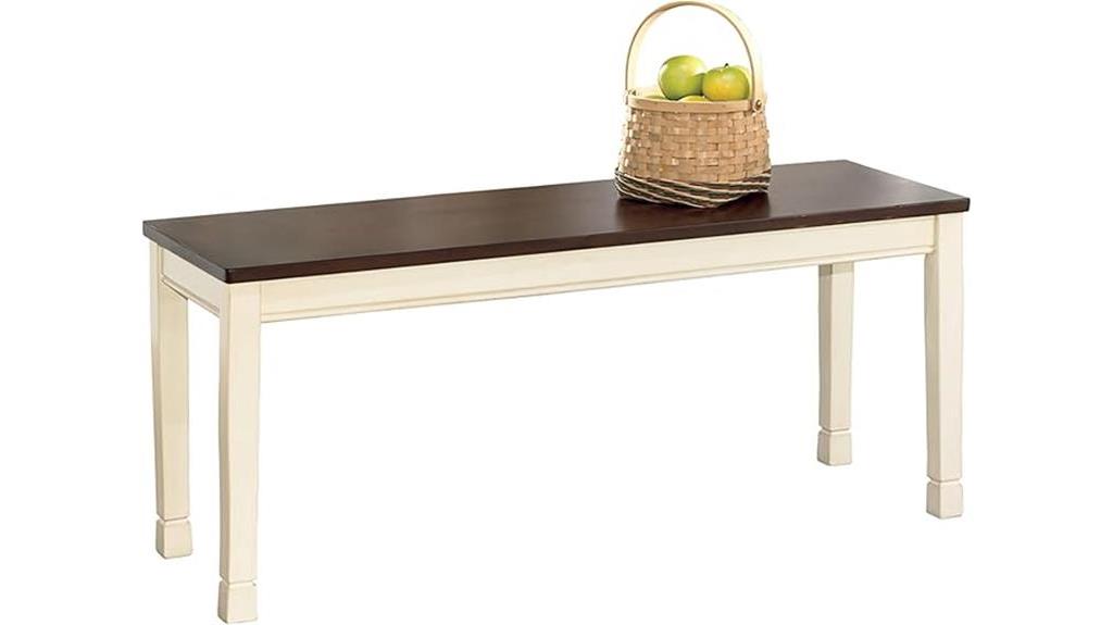 whitesburg cottage dining bench