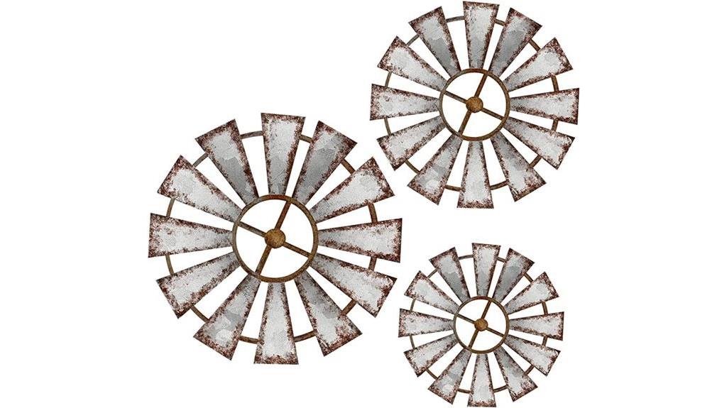 windmill wall decor set