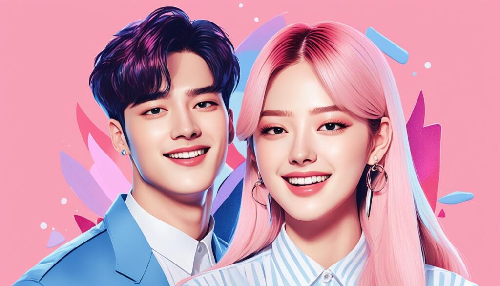 Cha Eunwoo and Rose BLACKPINK celebrity chemistry